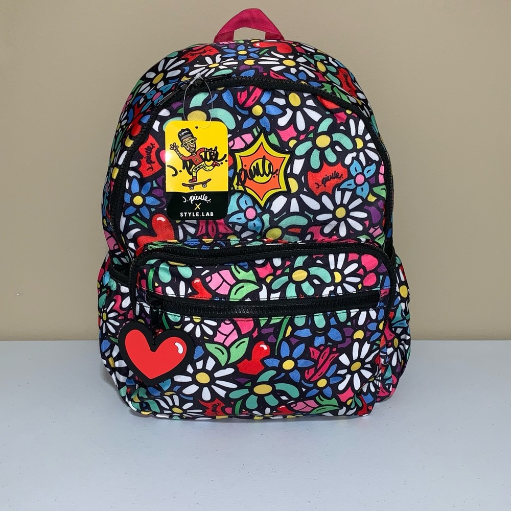 J. Pierce x Style.Lab by Fashion Angels Hearts and Daisies Backpack-New